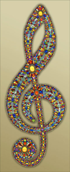 Edelstein-Violinschlüssel